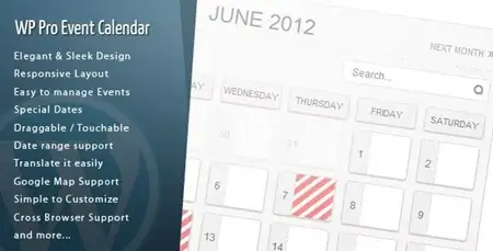 WordPress Pro Event Calendar 2.9.4