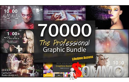 The Professional 70,000+ Graphic Asset Bundle [Instant Deliver]