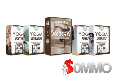 300 Yoga Templates For Social Media