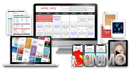 Angie Gensler - Social Media Content Calendar 2022 [Instant Deliver]